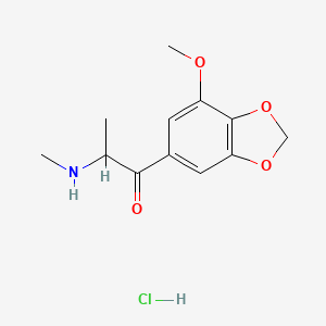 1-(7-Methoxybenzo[d][1,3]dioxol-5-yl)-2-(methylamino)propan-1-one,mononhydrochloride