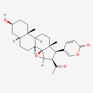 molecular formula C26H34O5 B12354651 5-[(1R,2S,4R,5R,6R,7R,10S,11S,14S,16R)-5-acetyl-14-hydroxy-7,11-dimethyl-3-oxapentacyclo[8.8.0.02,4.02,7.011,16]octadecan-6-yl]pyran-2-one 