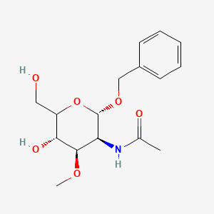 N-[(2S,3S,4R,5S)-5-hydroxy-6-(hydroxymethyl)-4-methoxy-2-phenylmethoxyoxan-3-yl]acetamide