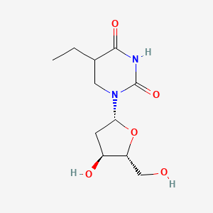 5-ethyl-1-[(2R,4S,5R)-4-hydroxy-5-(hydroxymethyl)oxolan-2-yl]-1,3-diazinane-2,4-dione