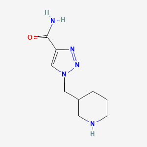 1-(Piperidin-3-ylmethyl)-1H-1,2,3-triazole-4-carboxamide