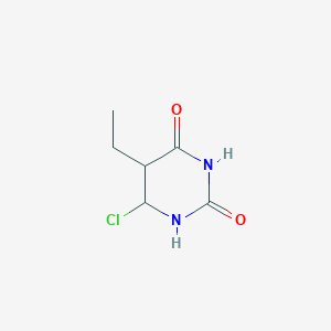 molecular formula C6H9ClN2O2 B12354775 6-chloro-5-ethyldihydropyrimidine-2,4(1H,3H)-dione 