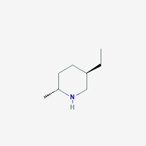 molecular formula C8H17N B12354785 Rac-(2R,5R)-5-ethyl-2-methylpiperidine 