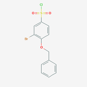 4-(Benzyloxy)-3-bromobenzene-1-sulfonyl chloride