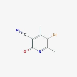 3-bromo-2,4-dimethyl-6-oxo-3H-pyridine-5-carbonitrile