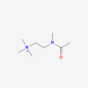molecular formula C8H19N2O+ B1235484 N,N,N,N'-Tetramethyl-N'-acetylethylenediamine CAS No. 61167-34-8