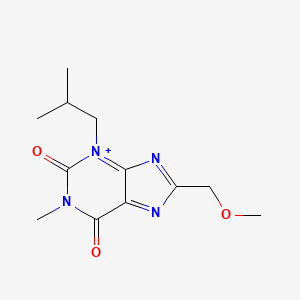 8-(Methoxymethyl)-1-methyl-3-(2-methylpropyl)purin-3-ium-2,6-dione