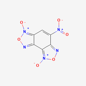 molecular formula C6HN5O6 B1235488 4-Nitro[1,2,5]oxadiazolo[3,4-e][2,1,3]benzoxadiazole-1,6-diium-1,6-diolate 