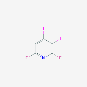 molecular formula C5HF2I2N B12354906 2,6-Difluoro-3,4-diiodopyridine CAS No. 685517-78-6