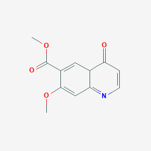 molecular formula C12H11NO4 B12354919 methyl 7-methoxy-4-oxo-4aH-quinoline-6-carboxylate 