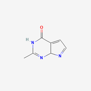 2-Methyl-3,7a-dihydropyrrolo[2,3-d]pyrimidin-4-one