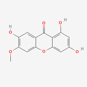 molecular formula C14H10O6 B1235493 6-Methoxy-1,3,7-trihydroxyxanthone CAS No. 59092-97-6