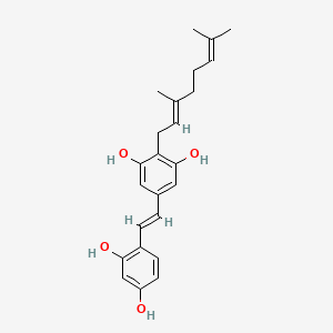 molecular formula C24H28O4 B1235495 Chlorophorin CAS No. 537-41-7