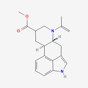 molecular formula C19H22N2O2 B12354955 Ergoline-8-carboxylicacid, 6-(2-propen-1-yl)-, methyl ester, (8b)- 