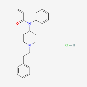 molecular formula C23H29ClN2O B12354963 N-(1-phenethylpiperidin-4-yl)-N-(o-tolyl)acrylamide,monohydrochloride CAS No. 2749299-21-4