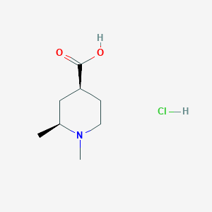 1,2-Dimethylpiperidine-4-carboxylic acid hydrochloride, cis