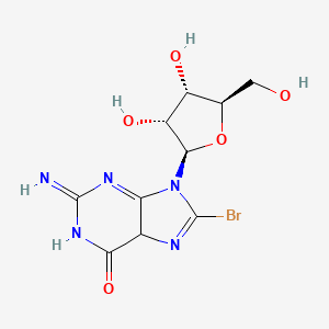 8-bromo-9-[(2R,3R,4S,5R)-3,4-dihydroxy-5-(hydroxymethyl)oxolan-2-yl]-2-imino-5H-purin-6-one