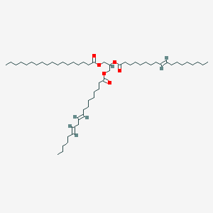 molecular formula C57H104O6 B12355006 2-[(9E)-9-Octadecenoyloxy]-3-(stearoyloxy)propyl (9E,12E)-9,12-octadecadienoate 