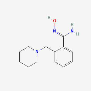 molecular formula C13H19N3O B12355024 N'-hydroxy-2-(piperidin-1-ylmethyl)benzene-1-carboximidamide 