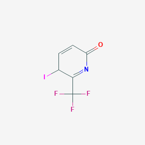 molecular formula C6H3F3INO B12355109 3-iodo-2-(trifluoromethyl)-3H-pyridin-6-one 