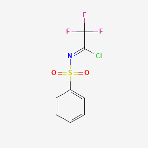 (1Z)-N-(benzenesulfonyl)-2,2,2-trifluoroethanimidoyl chloride