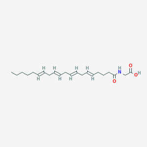 molecular formula C22H35NO3 B1235513 2-[[(5E,8E,11E,14E)-icosa-5,8,11,14-tetraenoyl]amino]acetic acid 