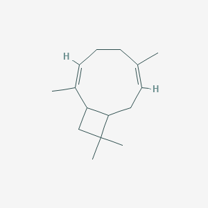 molecular formula C15H24 B1235514 1R,3Z,9S-2,6,10,10 Tetramethylbicyclo[7.2.0]undeca-2,6-diene 
