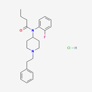 molecular formula C23H30ClFN2O B12355180 Ortho-fluorobutyryl fentanyl hydrochloride CAS No. 2306823-44-7