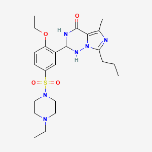 2-[2-ethoxy-5-(4-ethylpiperazin-1-yl)sulfonylphenyl]-5-methyl-7-propyl-2,3-dihydro-1H-imidazo[5,1-f][1,2,4]triazin-4-one