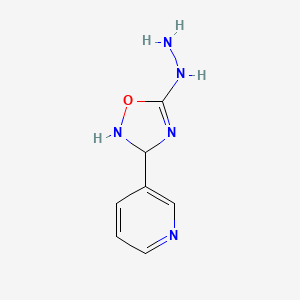 (3-Pyridin-3-yl-2,3-dihydro-1,2,4-oxadiazol-5-yl)hydrazine