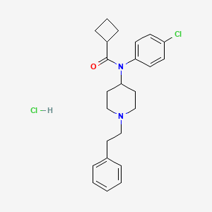 N-(4-chlorophenyl)-N-(1-phenethylpiperidin-4-yl)cyclobutanecarboxamide,monohydrochloride