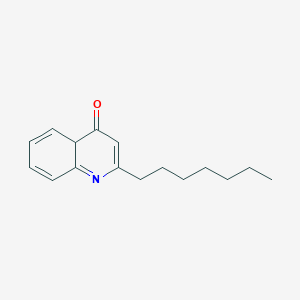 2-heptyl-4aH-quinolin-4-one