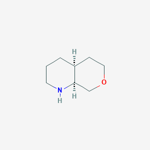 molecular formula C8H15NO B12355266 rac-(4aR,8aR)-octahydro-1H-pyrano[3,4-b]pyridine, cis 