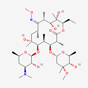 (3R,4S,5S,6R,7R,9R,10Z,11S,12R,13S,14R)-6-[(2S,3R,4S,6R)-4-(dimethylamino)-3-hydroxy-6-methyloxan-2-yl]oxy-14-ethyl-7,12,13-trihydroxy-4-[(2R,4R,5S,6S)-5-hydroxy-4-methoxy-4,6-dimethyloxan-2-yl]oxy-10-methoxyimino-3,5,7,9,11,13-hexamethyl-oxacyclotetradecan-2-one