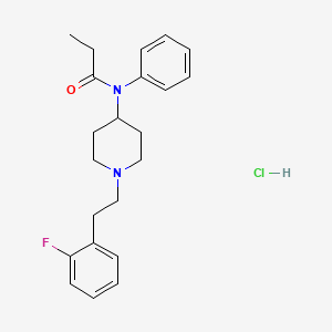 N-(1-(2-fluorophenethyl)piperidin-4-yl)-N-phenylpropionamide,monohydrochloride