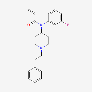 molecular formula C22H25FN2O B12355276 N-(3-fluorophenyl)-N-(1-phenethylpiperidin-4-yl)acrylamide CAS No. 2748592-37-0