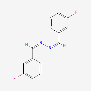 molecular formula C14H10F2N2 B1235530 1-(3-fluorophenyl)-N-[(Z)-(3-fluorophenyl)methylideneamino]methanimine 