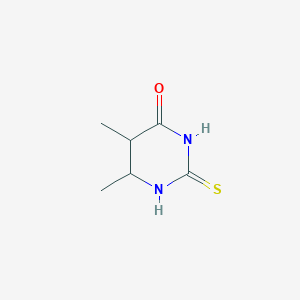 molecular formula C6H10N2OS B12355303 5,6-Dimethyl-2-sulfanylidene-1,3-diazinan-4-one 