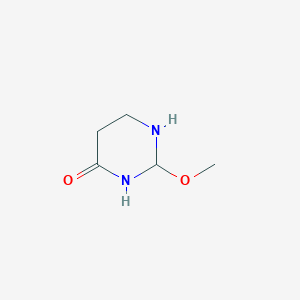 molecular formula C5H10N2O2 B12355309 2-Methoxy-1,3-diazinan-4-one 