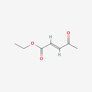 molecular formula C7H10O3 B1235531 (E)-Ethyl 4-oxopent-2-enoate CAS No. 6742-53-6