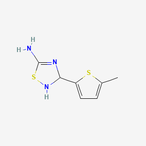 3-(5-Methylthiophen-2-yl)-2,3-dihydro-1,2,4-thiadiazol-5-amine