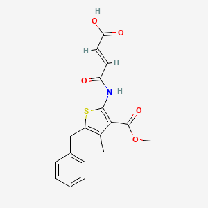 5-Benzyl-2-(3-carboxy-acryloylamino)-4-methyl-thiophene-3-carboxylic acid methyl ester