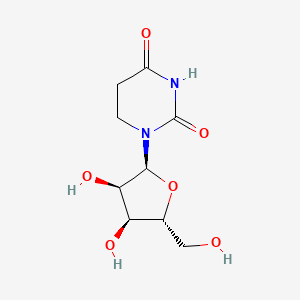 molecular formula C9H14N2O6 B12355373 1-[(2S,3R,4S,5R)-3,4-dihydroxy-5-(hydroxymethyl)oxolan-2-yl]-1,3-diazinane-2,4-dione 