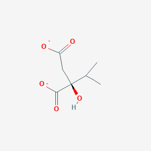 molecular formula C7H10O5-2 B1235541 (2S)-2-isopropylmalate(2-) 
