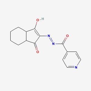 N-(aza(1,3-dioxoindan-2-ylidene)methyl)-4-pyridylformamide