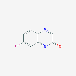 molecular formula C8H5FN2O B12355431 7-fluoro-4aH-quinoxalin-2-one 