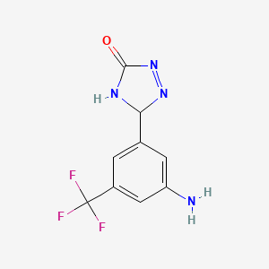 5-[3-Amino-5-(trifluoromethyl)phenyl]-4,5-dihydro-1,2,4-triazol-3-one