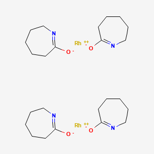 molecular formula C24H40N4O4Rh2 B12355461 Dirhodium(II) tetrakis(caprolactam) 