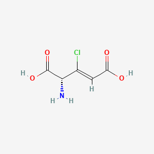 molecular formula C5H6ClNO4 B1235549 4-Amino-3-chloro-2-pentenedioic acid CAS No. 90288-29-2