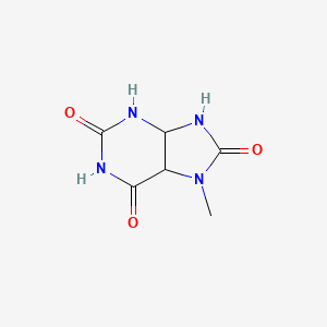 molecular formula C6H8N4O3 B12355506 7-Methyl-3,4,5,9-tetrahydropurine-2,6,8-trione 